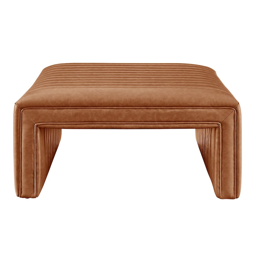 Atkinson Faux Leather Coffee Table/Ottoman. Picture 2
