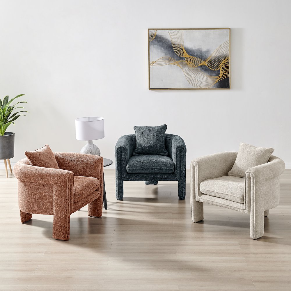 Heidi Chenille Accent Arm Chair. Picture 10
