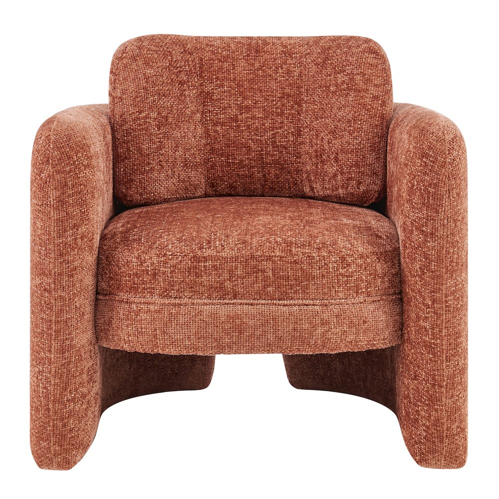 Deryll Chenille Accent Arm Chair. Picture 2