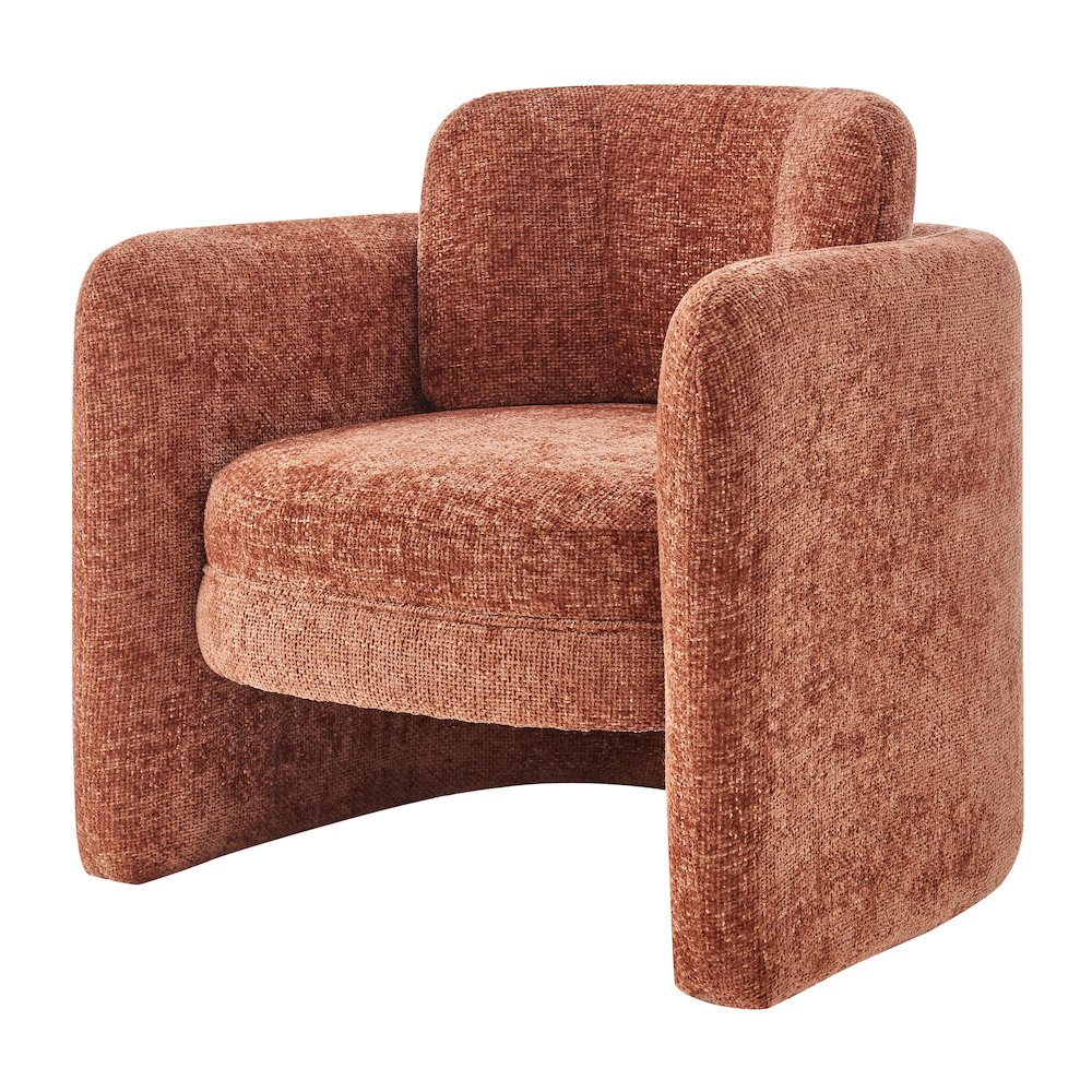 Deryll Chenille Accent Arm Chair. Picture 1