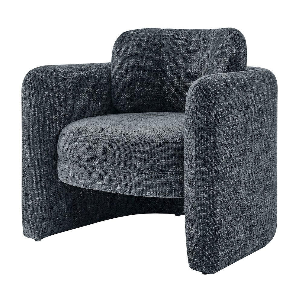 Deryll Chenille Accent Arm Chair. Picture 1