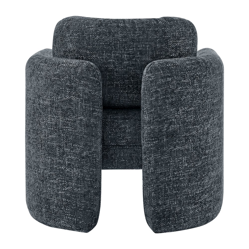 Deryll Chenille Accent Arm Chair. Picture 4