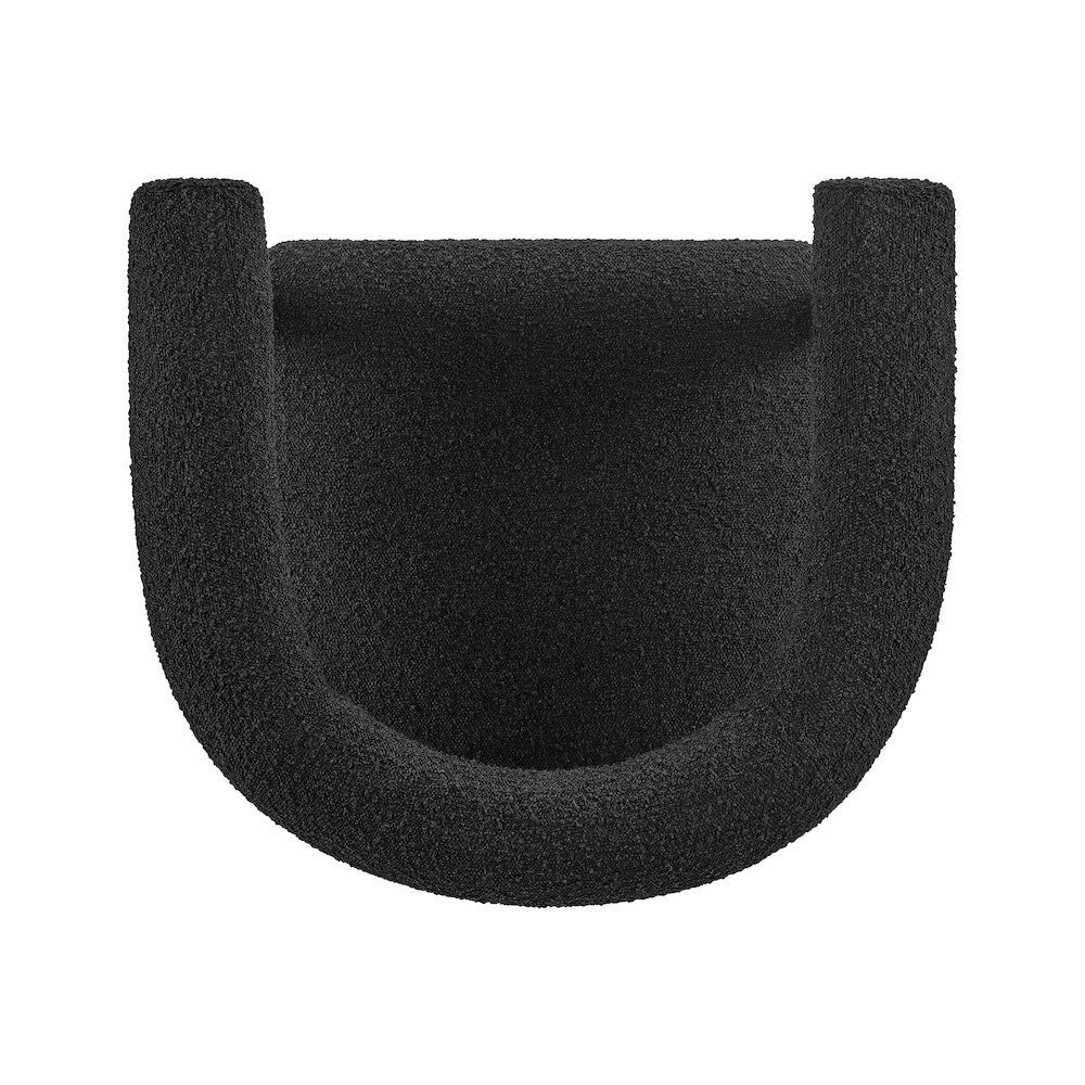 Keanu Boucle Counter Stool Black Legs. Picture 6