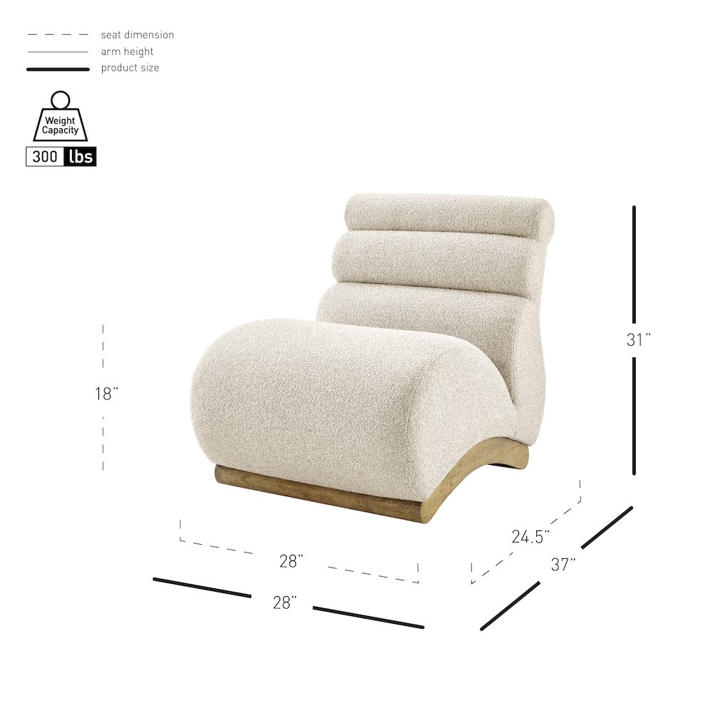 Lucius Boucle Accent Chair. Picture 11