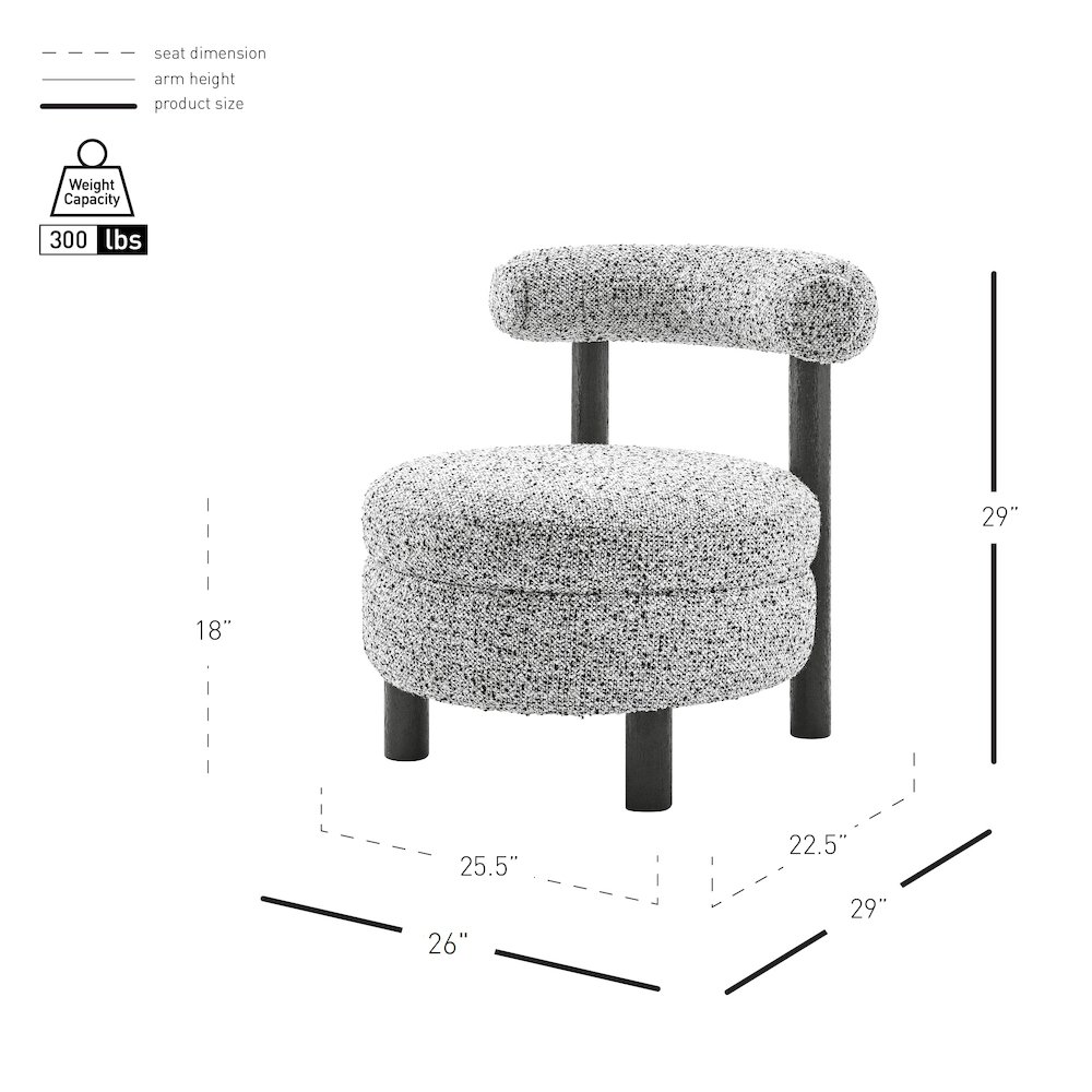 Esther Boucle Accent Chair. Picture 11