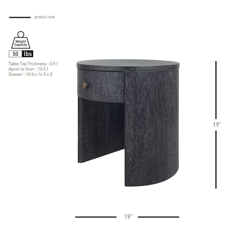 Watkins Round Side/End Table. Picture 11