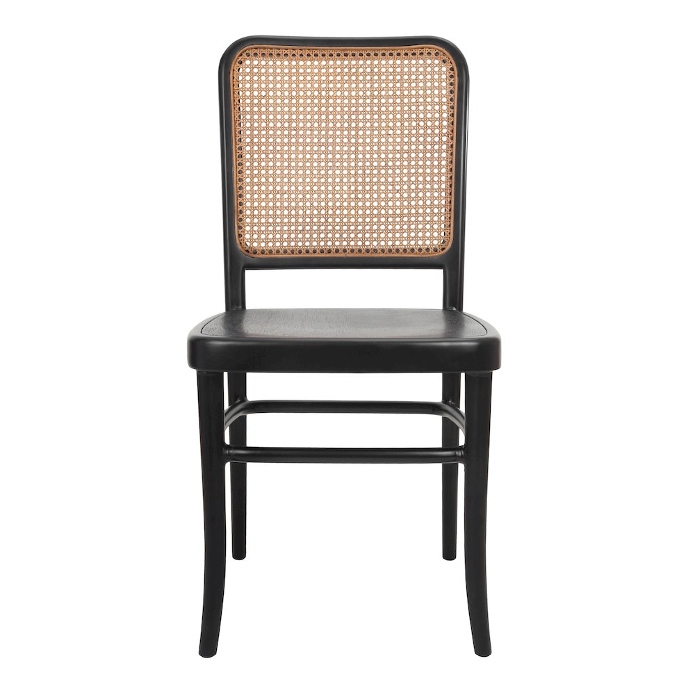 Sonora Rattan Dining Side Chair Wood Seat (Set of 2). Picture 2