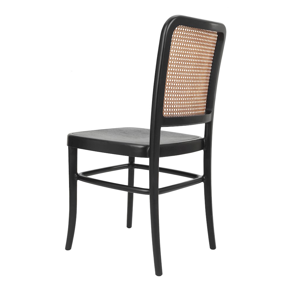Sonora Rattan Dining Side Chair Wood Seat (Set of 2). Picture 5
