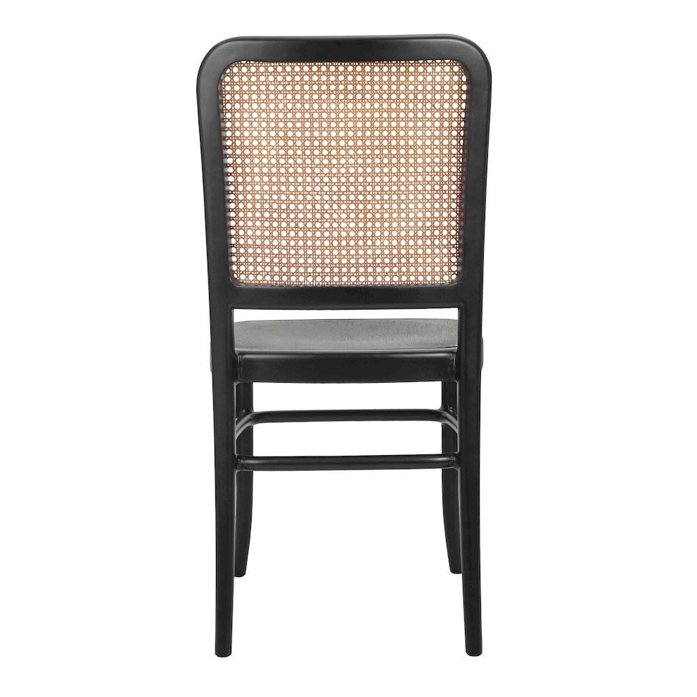 Sonora Rattan Dining Side Chair Wood Seat (Set of 2). Picture 4