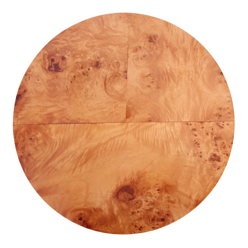 Arsenio Burl Wood Round Side/End Table. Picture 2