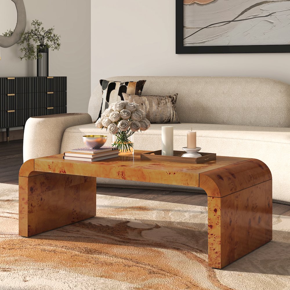 Adriel Burl Wood Coffee Table. Picture 6