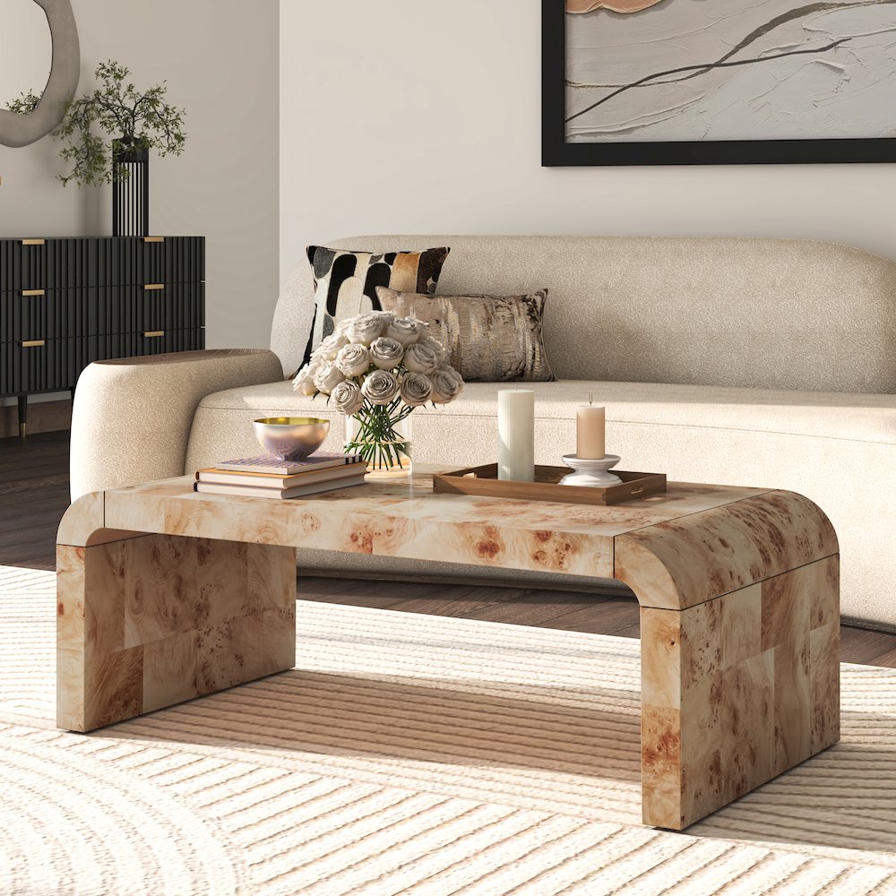 Adriel Burl Wood Coffee Table. Picture 6