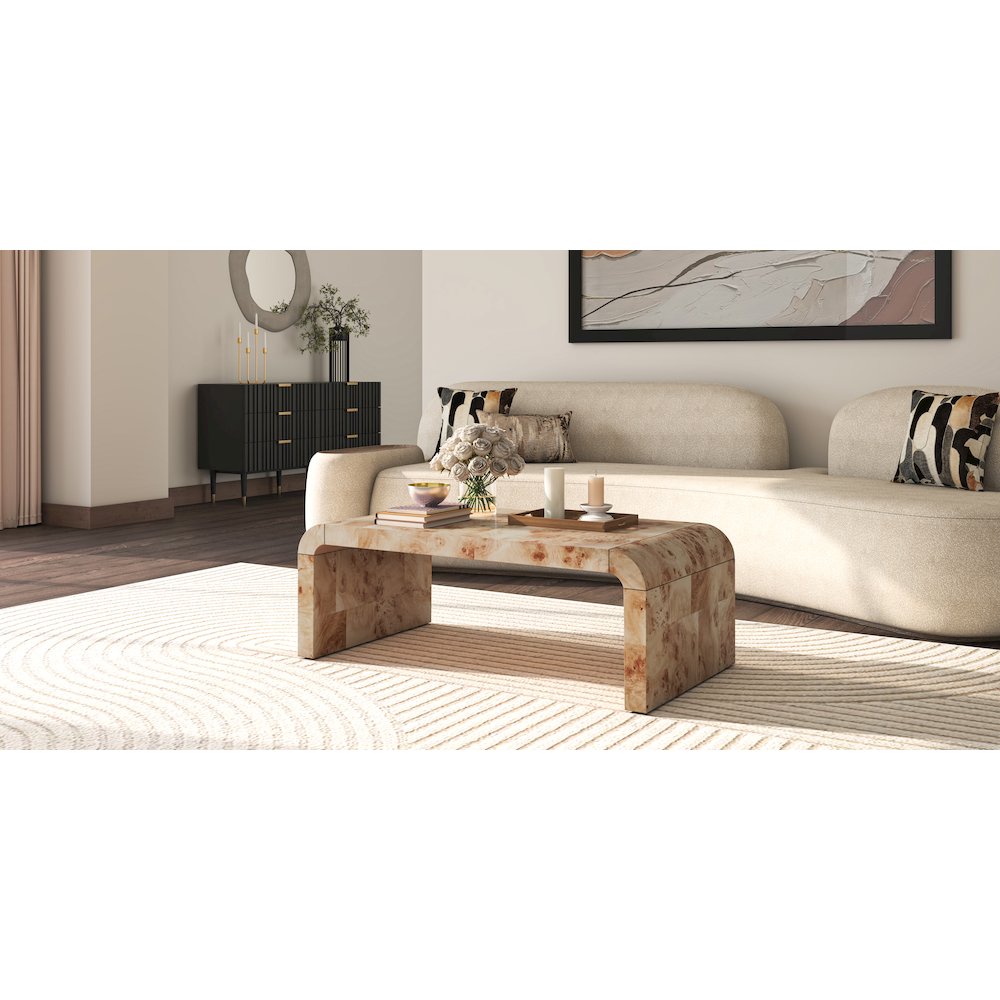 Adriel Burl Wood Coffee Table. Picture 7