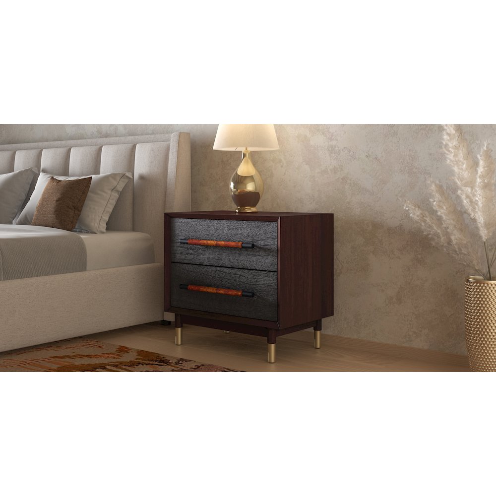 Callan Nightstand/Side Table 2 Drawers. Picture 10