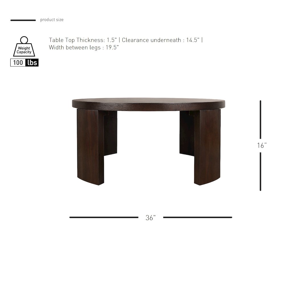 Londyn Round Coffee Table. Picture 6