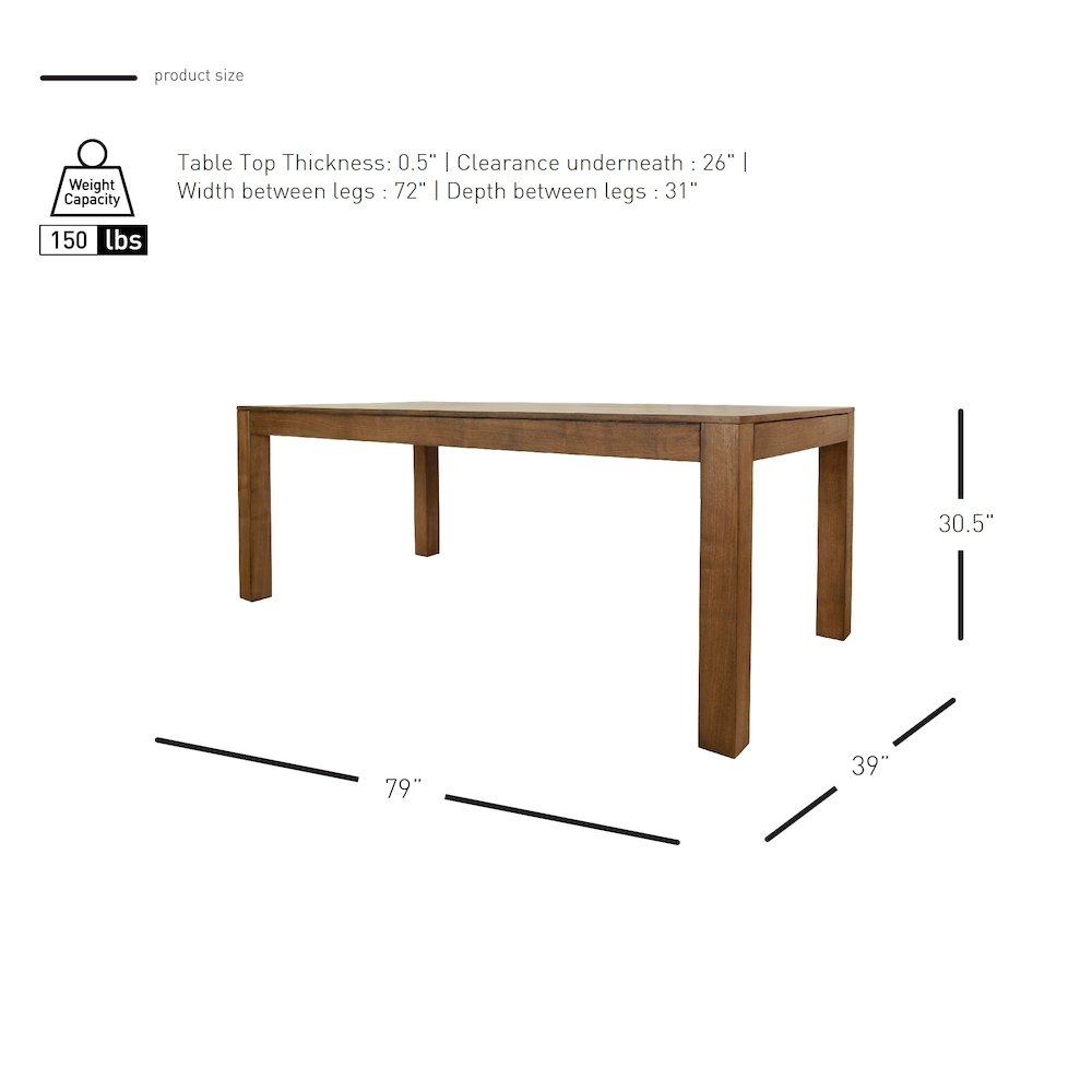 Covington 79" Dining Table. Picture 6
