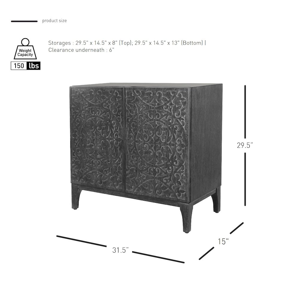 Margie Cabinet 2 Doors. Picture 11