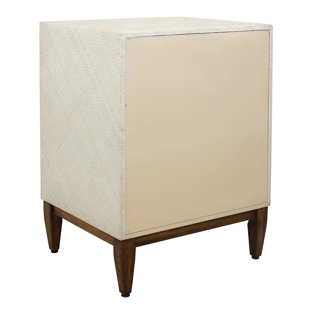 Brinley Nightstand/Side Table 3 Drawers Walnut Legs. Picture 5