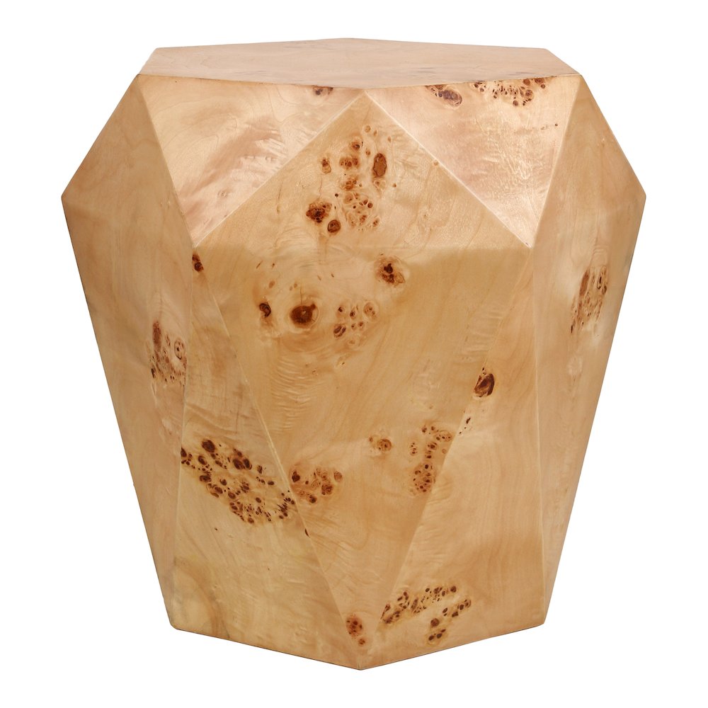 Malva Burl Wood Side/End Table. Picture 1