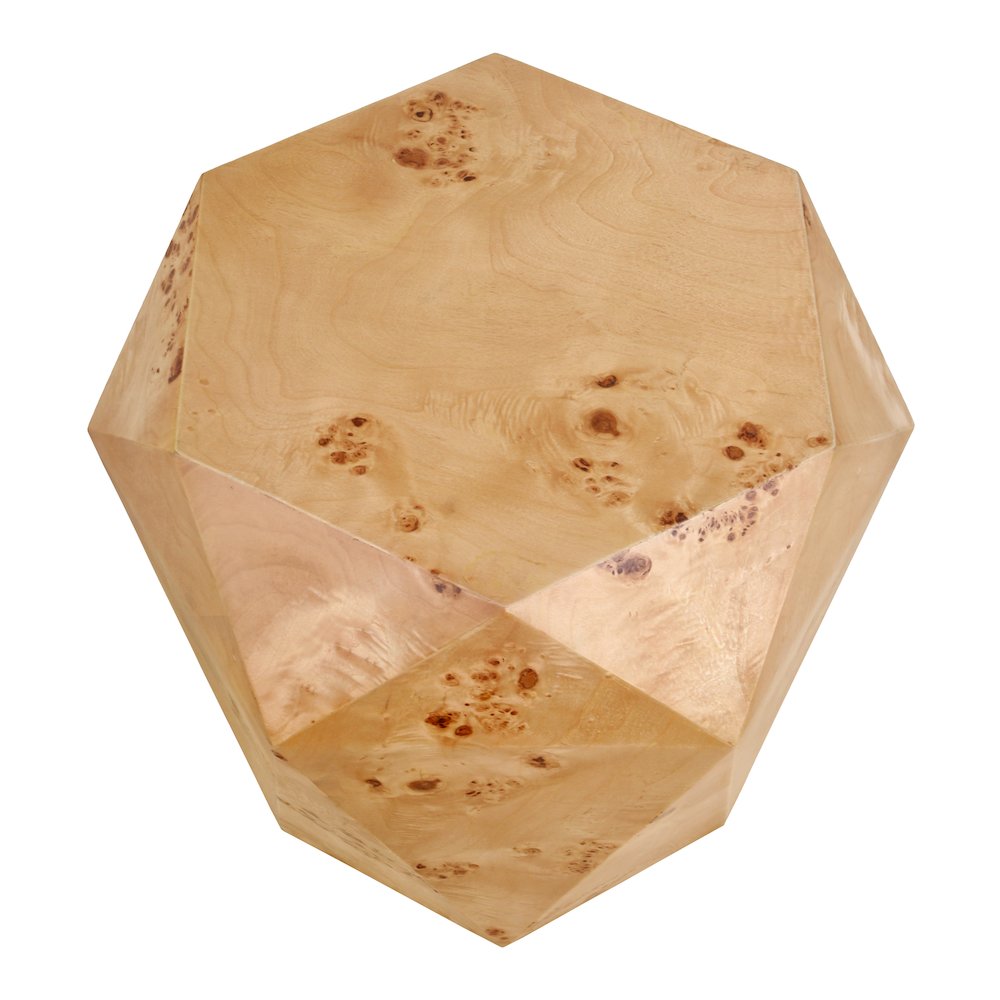 Malva Burl Wood Side/End Table. Picture 4