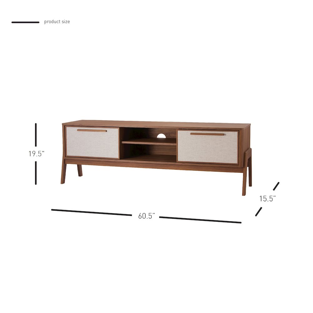 Heaton 60" Low TV Stand. Picture 10