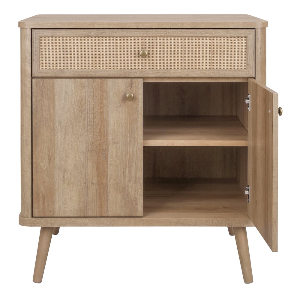 Thelma KD Rattan Small Cabinet 1 Drawer + 2 Doors. Picture 9