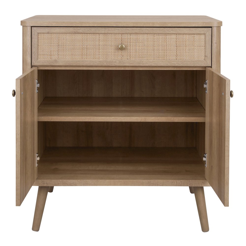 Thelma KD Rattan Small Cabinet 1 Drawer + 2 Doors. Picture 8