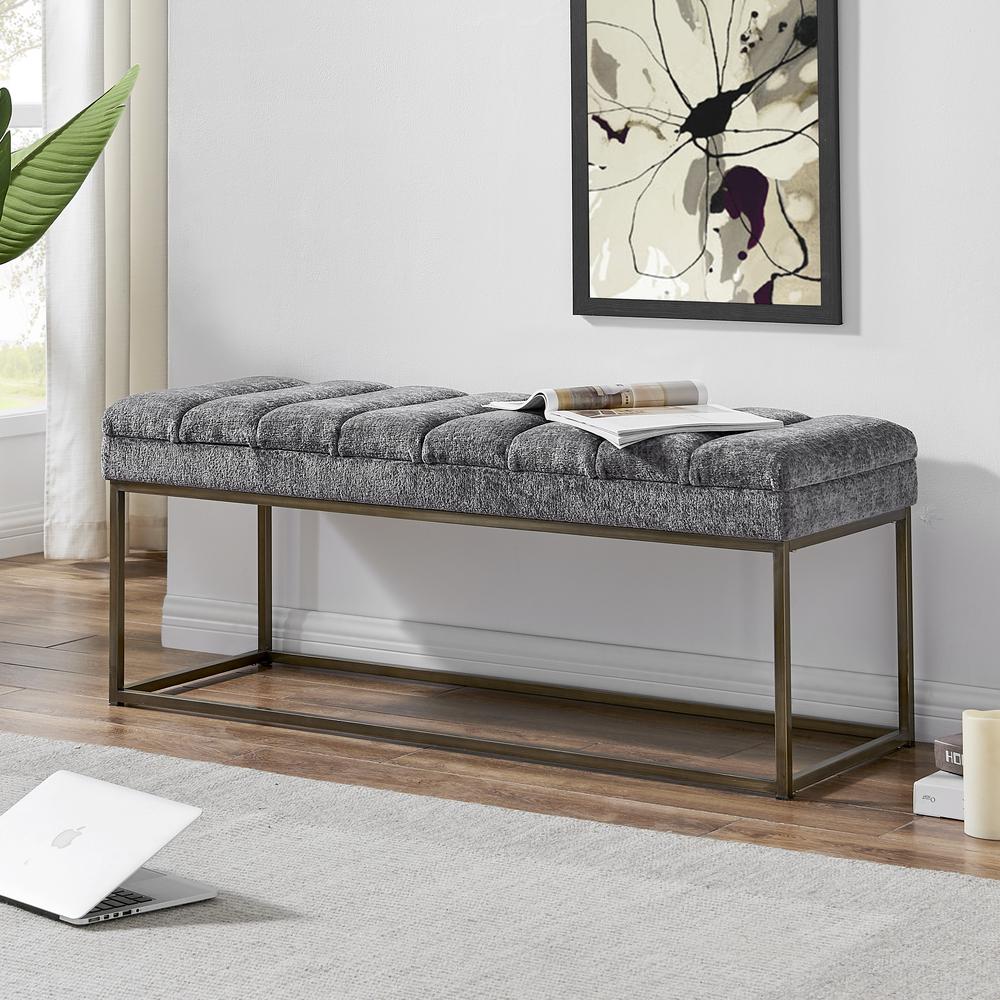 Darius KD Fabric Bench. Picture 5