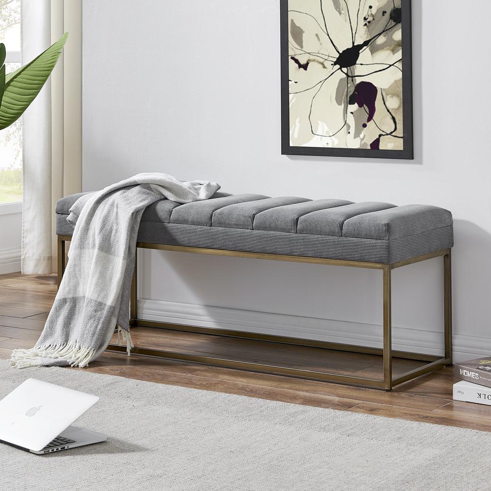 Darius KD Fabric Bench. Picture 5