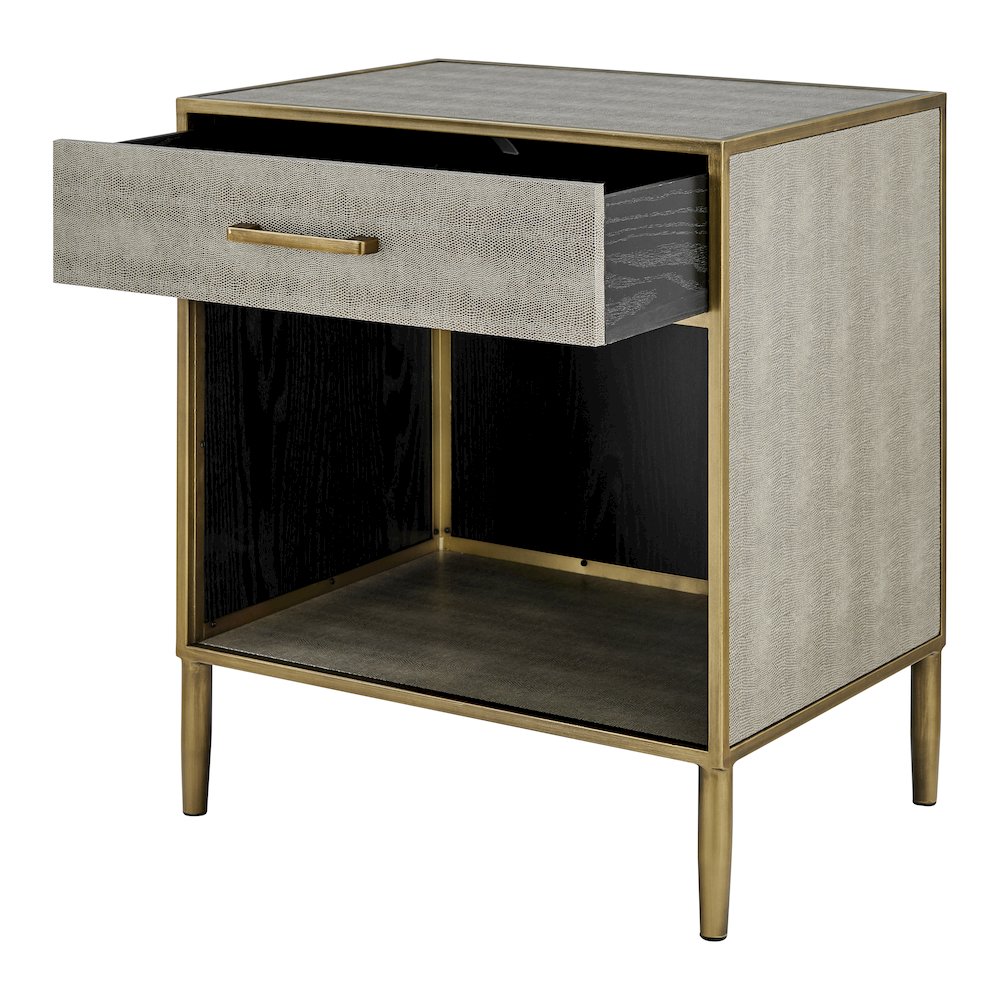 Arista Faux Shagreen Side/ End Table. Picture 7