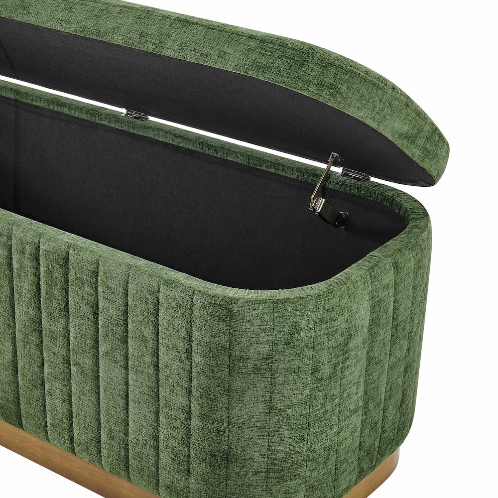 Clinton Chenille Storage Bench. Picture 7
