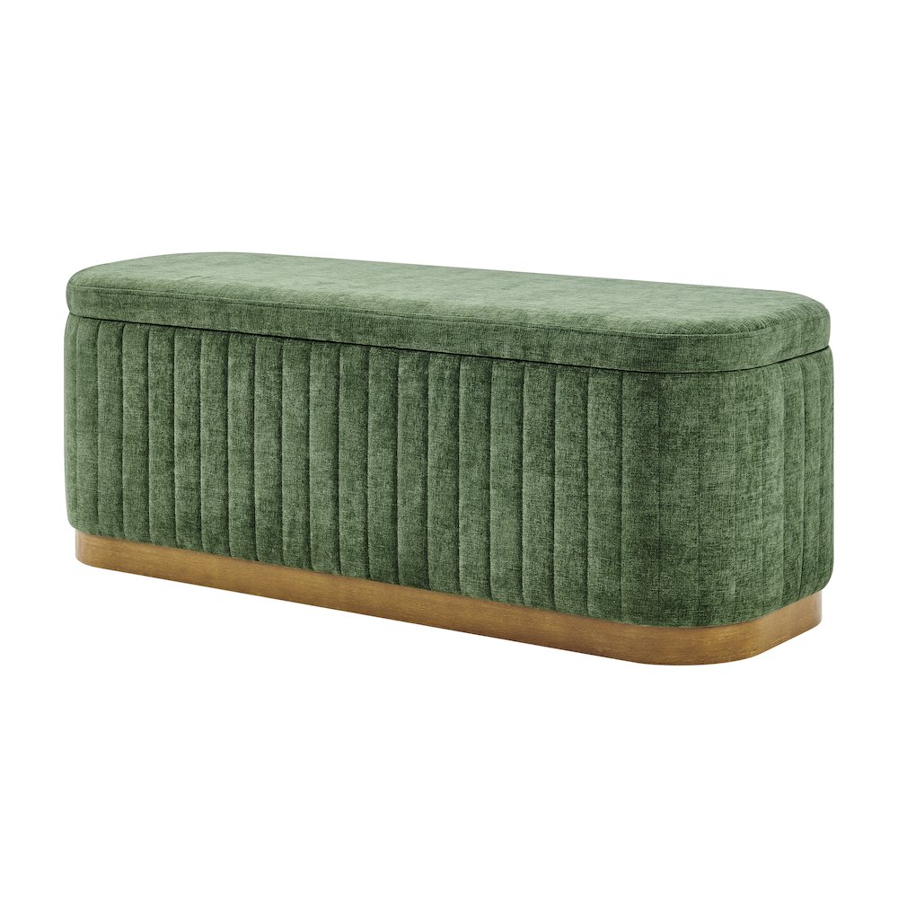 Clinton Chenille Storage Bench. Picture 1