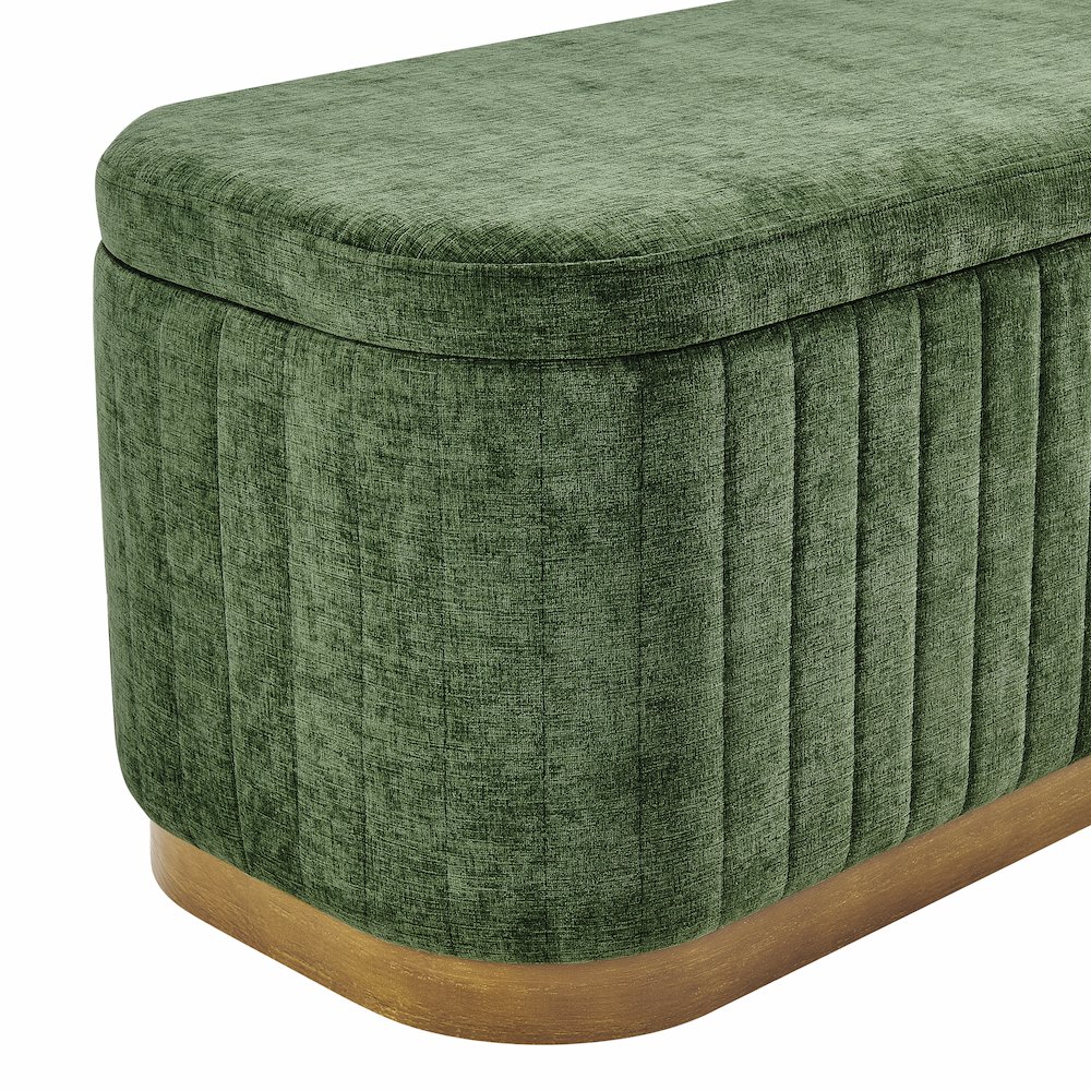 Clinton Chenille Storage Bench. Picture 6