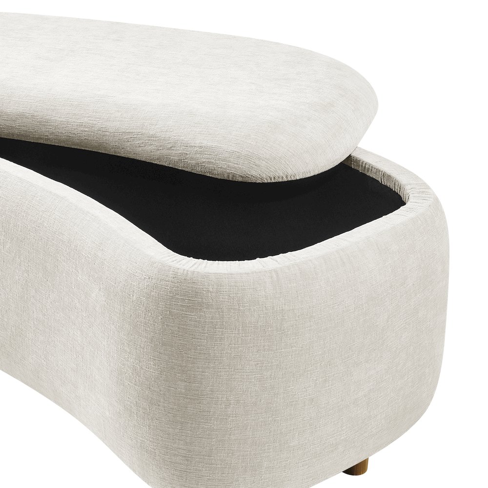 Leony Chenille Storage Bench. Picture 8