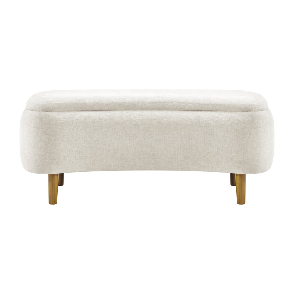 Leony Chenille Storage Bench. Picture 2