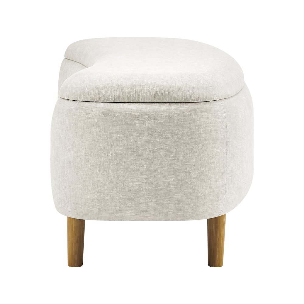 Leony Chenille Storage Bench. Picture 3