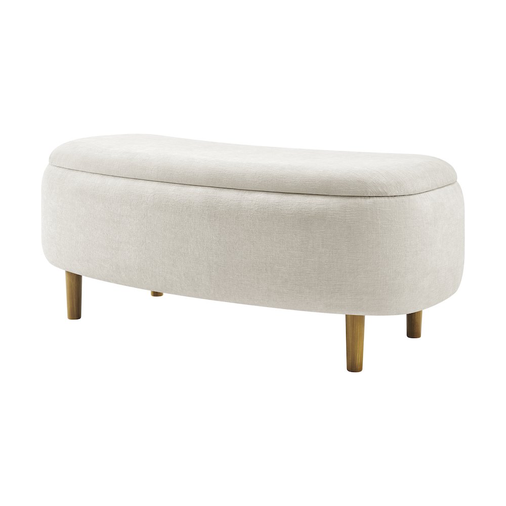 Leony Chenille Storage Bench. Picture 5