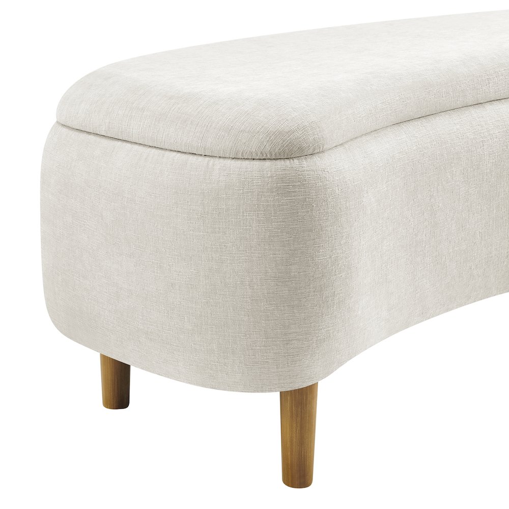 Leony Chenille Storage Bench. Picture 7