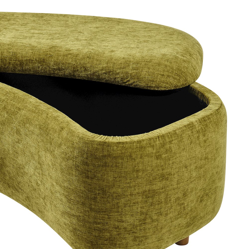 Leony Chenille Storage Bench. Picture 8
