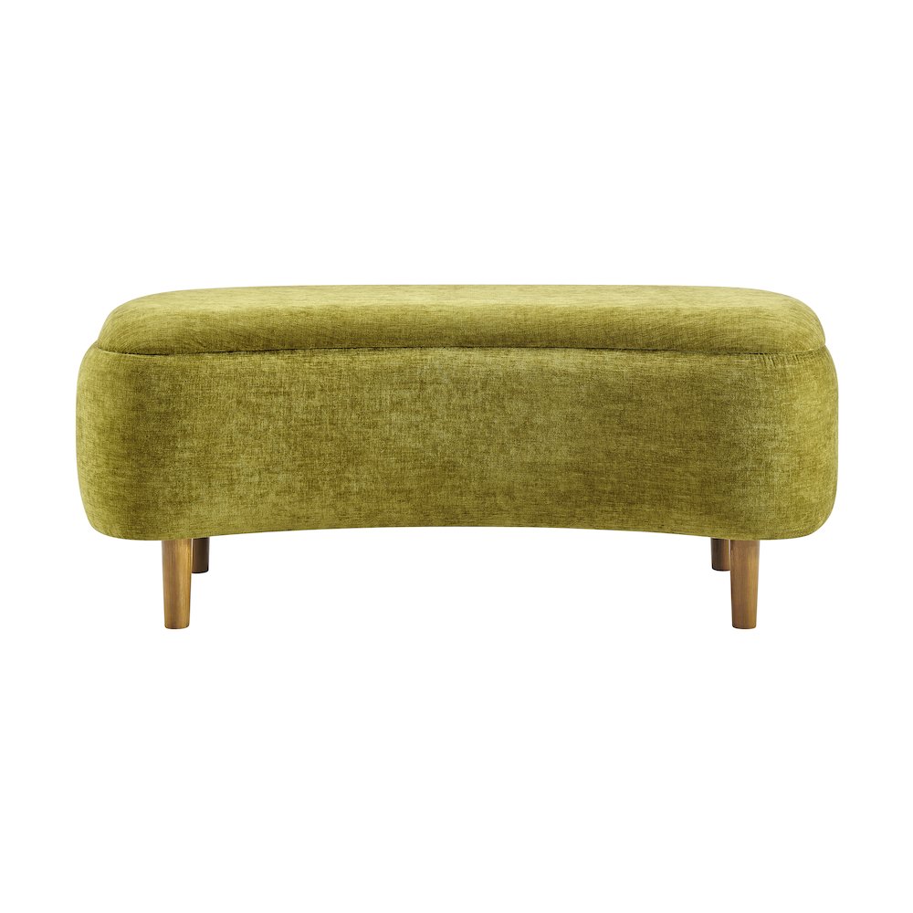 Leony Chenille Storage Bench. Picture 2