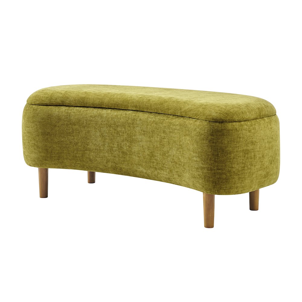 Leony Chenille Storage Bench. Picture 1