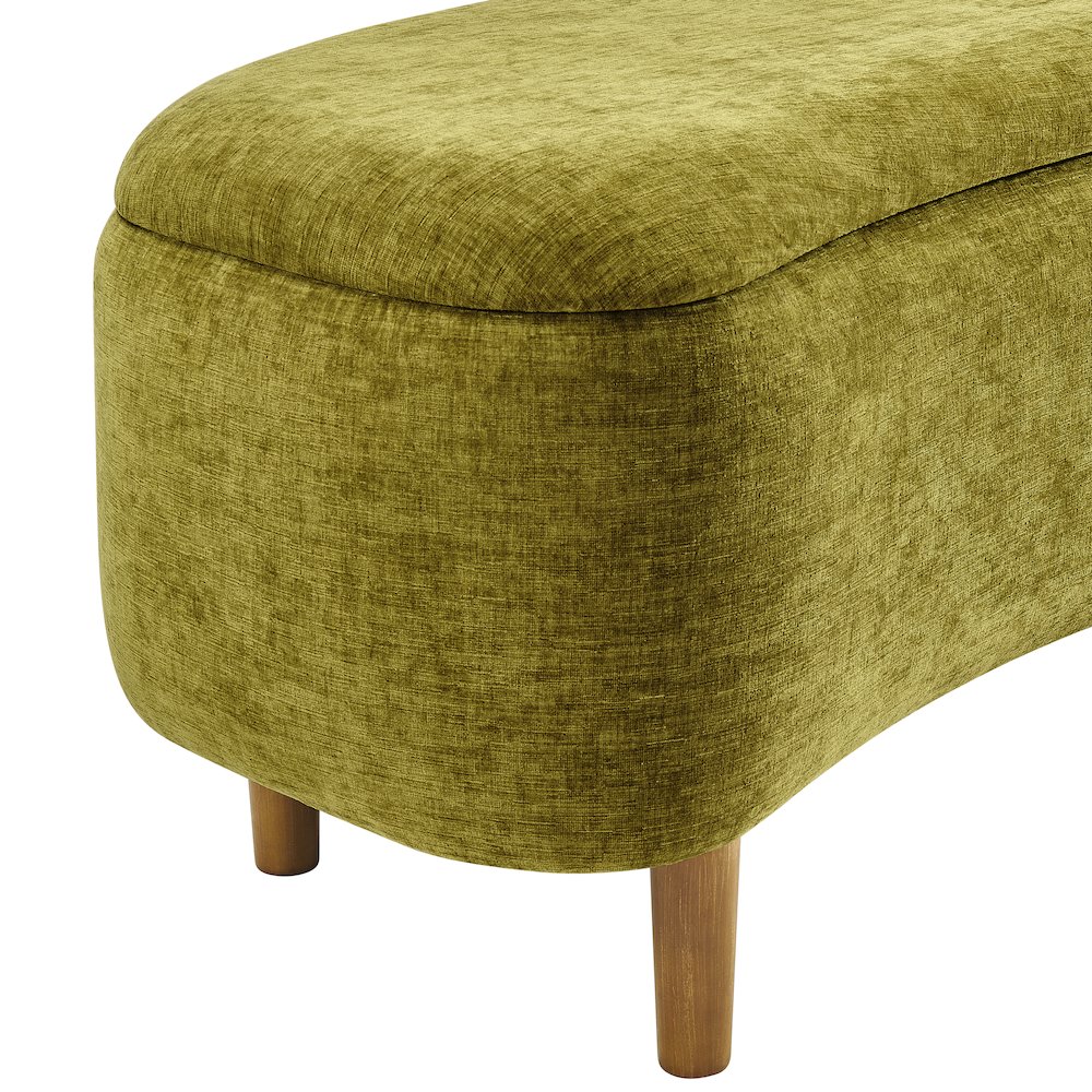 Leony Chenille Storage Bench. Picture 7