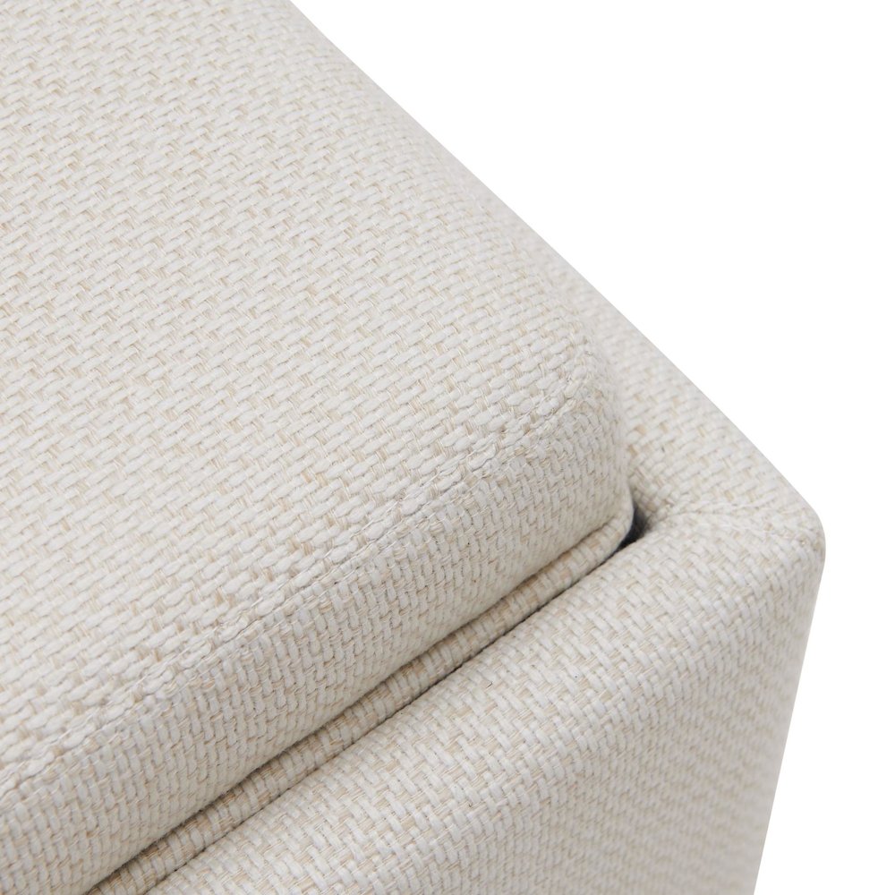 Cameron Fabric Square Storage Ottoman w/ tray. Picture 2