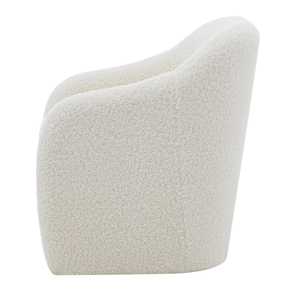 Zella Faux Shearling Accent Arm Chair. Picture 2