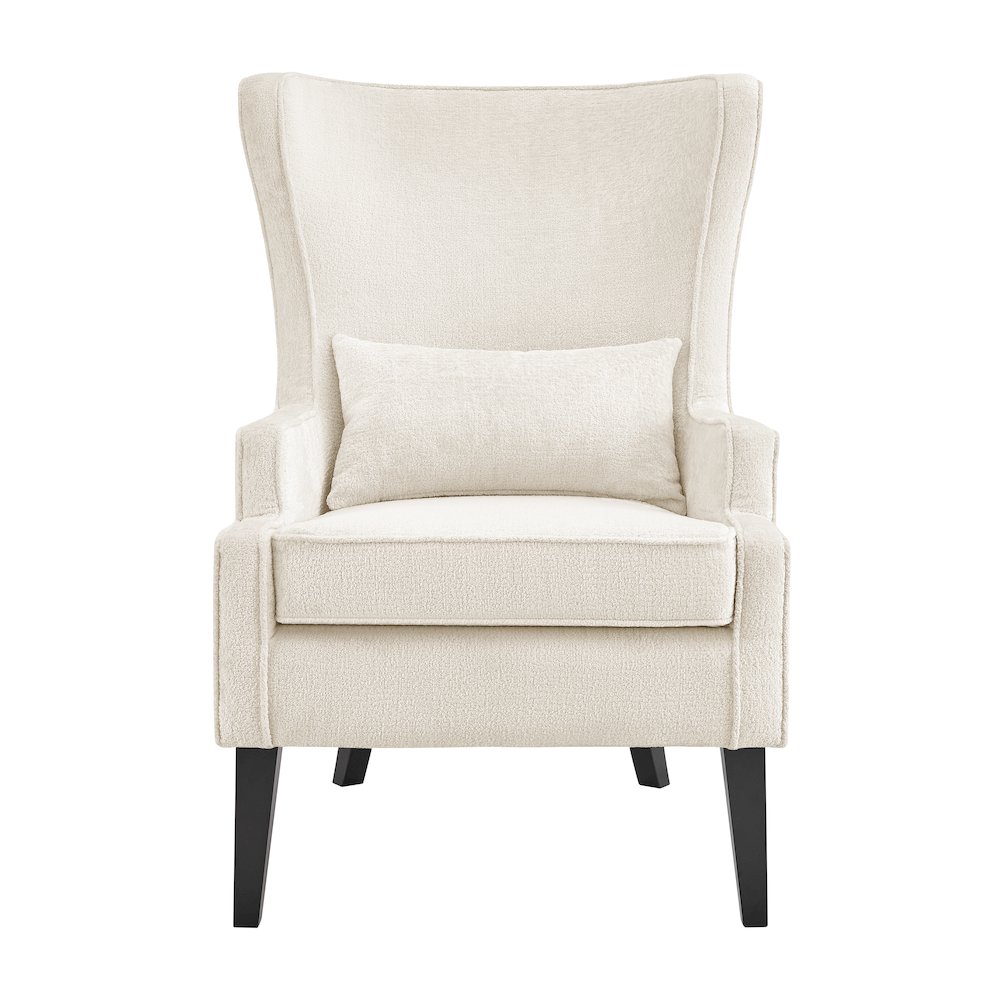 Clementine Fabric Wing Accent Arm Chair. Picture 2