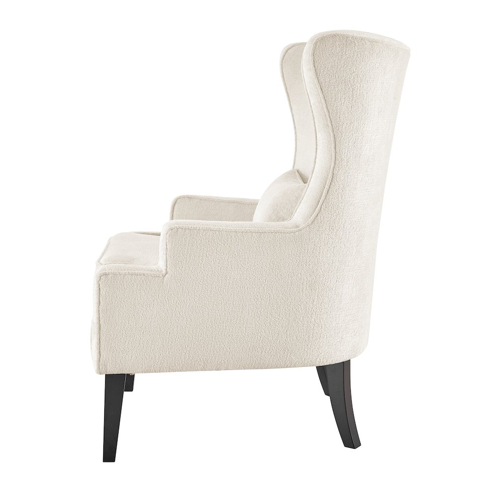 Clementine Fabric Wing Accent Arm Chair. Picture 3