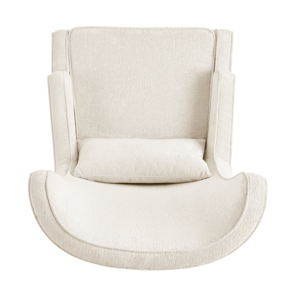 Clementine Fabric Wing Accent Arm Chair. Picture 6