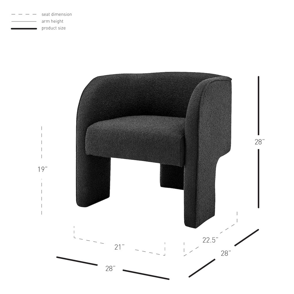 Matteo Boucle Accent Arm Chair. Picture 10