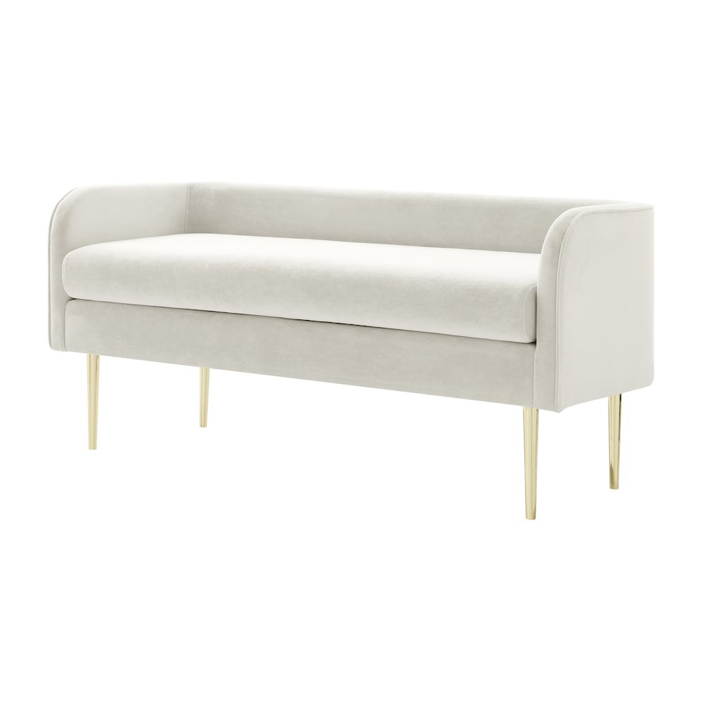 Marsha Velvet Bench. Picture 1