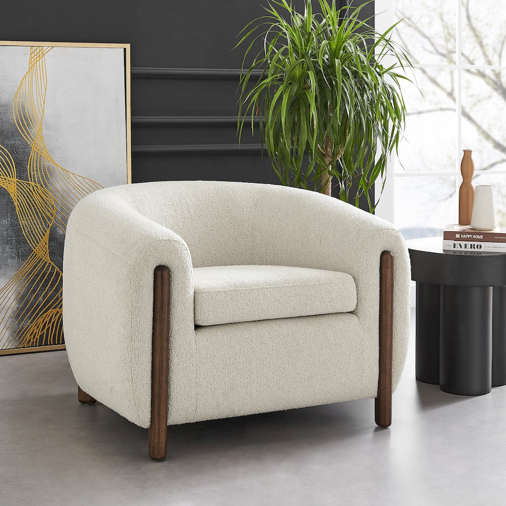 Cordelia Boucle Accent Arm Chair. Picture 10